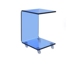 Elements Int'l Group Iris Blue Snack Table