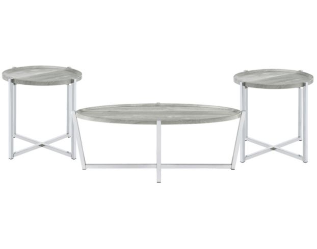 Elements Int'l Group Landry Coffee Table & 2 End Tables large image number 1