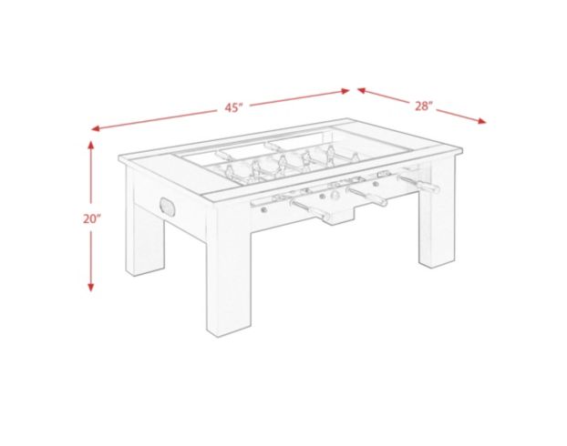 Elements Int'l Group Giga Red Foosball Table large image number 12