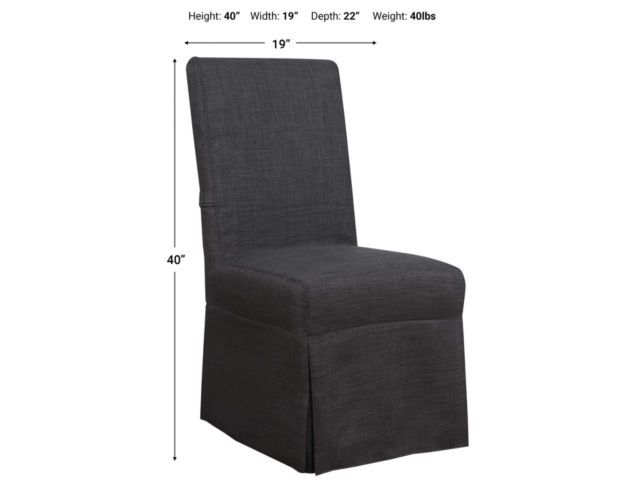 Elements Int'l Group Mia Upholstered Dining Chair large image number 4