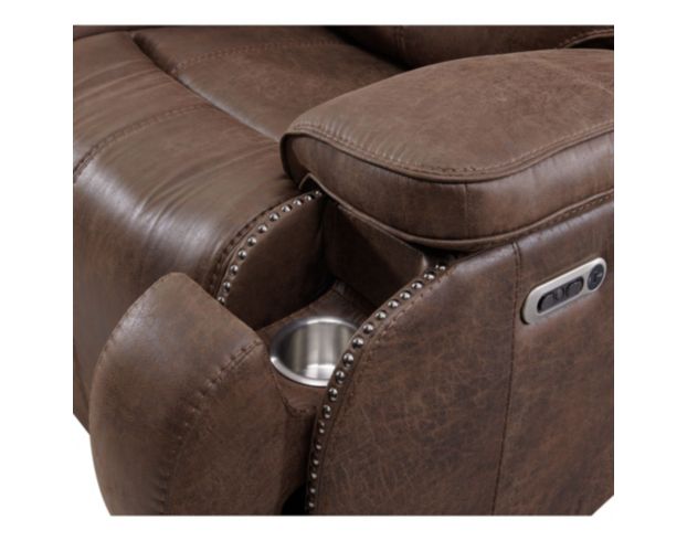 Elements Int'l Group Atlantis Power Reclining Sofa large image number 5