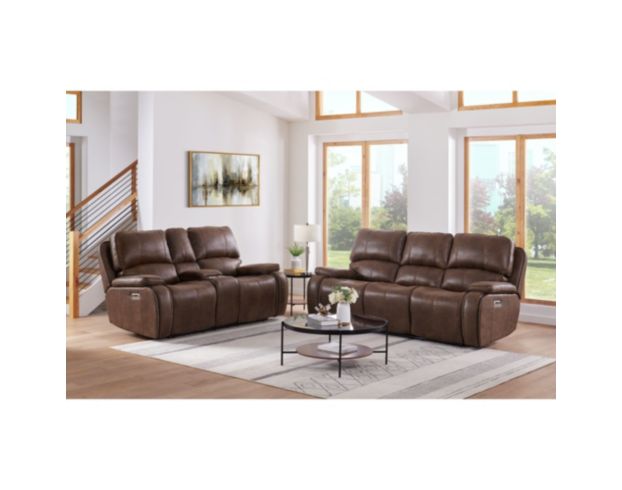 Elements Int'l Group Atlantis Power Reclining Sofa large image number 6