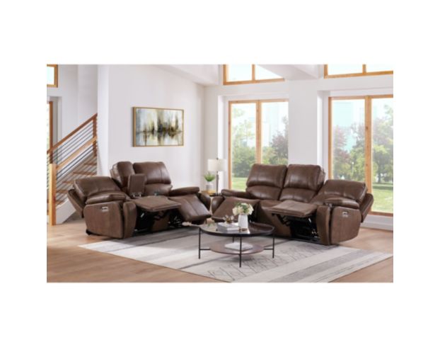 Elements Int'l Group Atlantis Power Reclining Sofa large image number 7