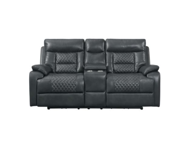 Elements Int'l Group Trinidad Power Loveseat w/Console large image number 1