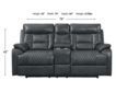 Elements Int'l Group Trinidad Power Loveseat w/Console small image number 4