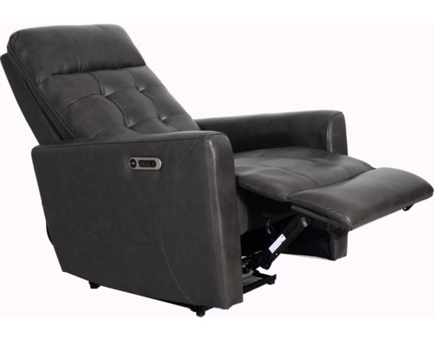 Elements Int'l Group All Star Gray Leather Power Recliner large image number 3