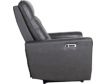 Elements Int'l Group All Star Gray Leather Power Recliner small image number 4