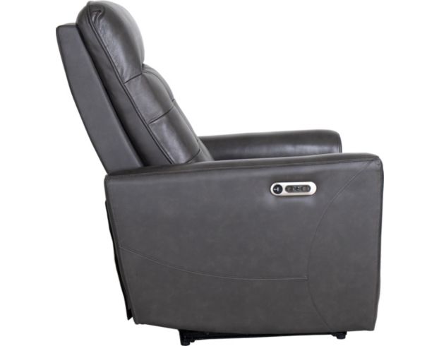 Elements Int'l Group All Star Gray Leather Power Recliner large image number 4