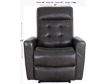 Elements Int'l Group All Star Gray Leather Power Recliner small image number 7