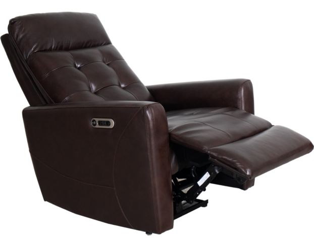 Elements Int'l Group All Star Brown Leather Power Recliner large image number 3