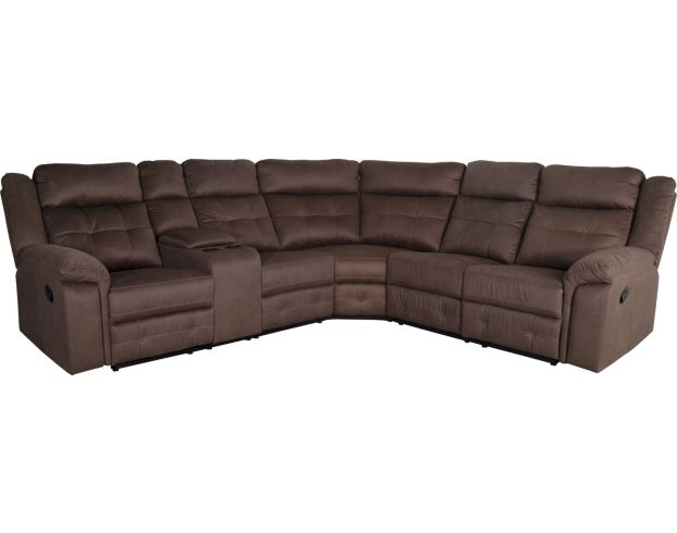 Elements Intl Group Keystone 3 Piece Reclining Sectional