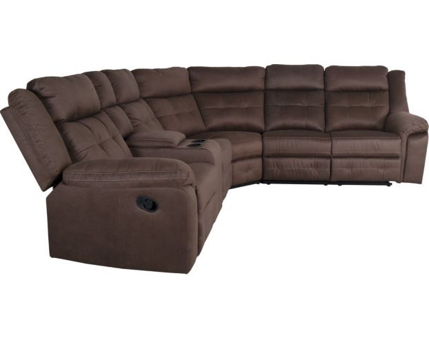 Elements Int'l Group Keystone 3-Piece Reclining Sectional large image number 3
