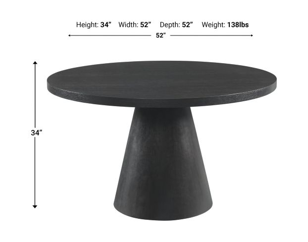 Elements Int'l Group Portland Dining Table large image number 7