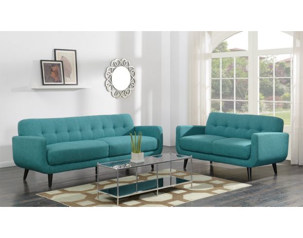 Elements Int'l Group Hadley Teal Sofa large image number 8