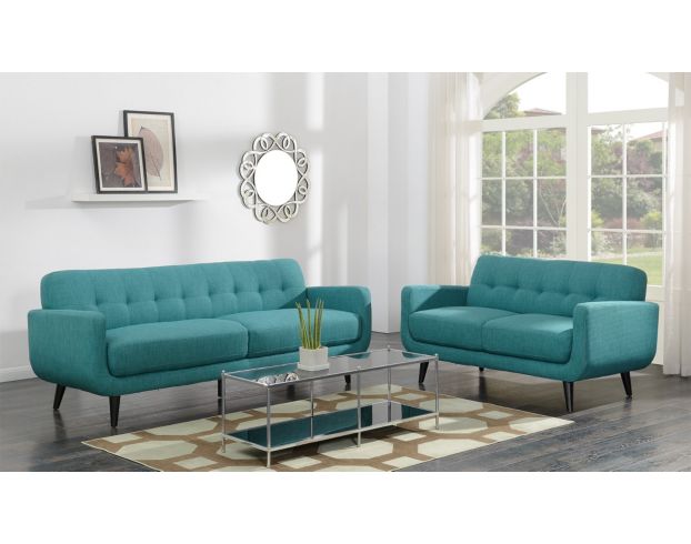 Elements Int'l Group Hadley Green Loveseat large image number 8