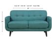 Elements Int'l Group Hadley Green Loveseat small image number 11