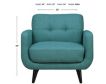 Elements Int'l Group Hadley Teal Chair small image number 10