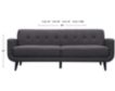 Elements Int'l Group Hadley Gray Sofa small image number 11