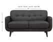 Elements Int'l Group Hadley Gray Loveseat small image number 10