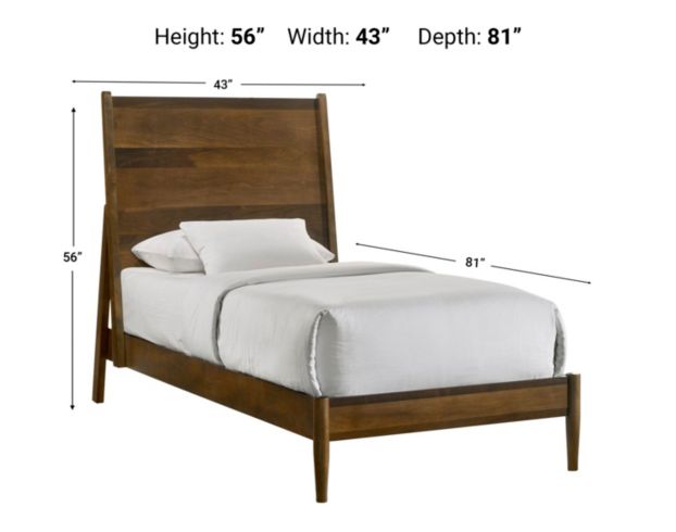 Elements Int'l Malibu Twin Bed large image number 3