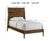 Elements Int'l Malibu Twin Bed small image number 3