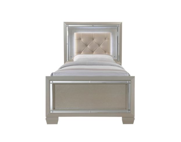 Elements Int'l Platinum Champagne Twin Bed large image number 1