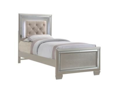 Elements Int'l Platinum Champagne Twin Bed