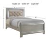 Elements Int'l Platinum Champagne Full Bed small image number 4