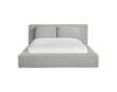 Elements Int'l Rosebery Light Gray Upholstered Queen Bed with Two Pillows small image number 1