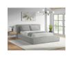 Elements Int'l Rosebery Light Gray Upholstered Queen Bed with Two Pillows small image number 3