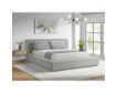 Elements Int'l Rosebery Light Gray Upholstered King Bed with Two Pillows small image number 6