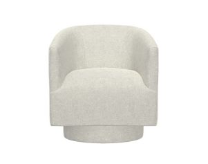 Emerald Home Furniture Brylee White Swivel Chair