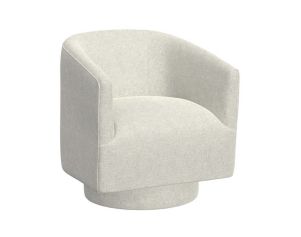 Emerald Home Furniture Brylee White Swivel Chair