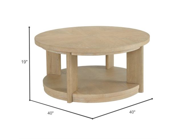 Emerald Home Furniture Pacific Grove Sand Dune Round Coffee Table large image number 6