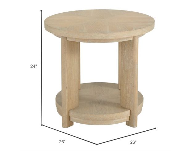 Emerald Home Furniture Pacific Grove Sand Dune Round Accent Table large image number 5