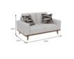 Emerald Home Furniture Heath White Loveseat small image number 4