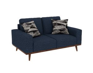 Emerald Home Furniture Heath Navy Blue Loveseat