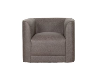 Emerald Home Furniture Whirlaway Stone Gray Swivel Chair