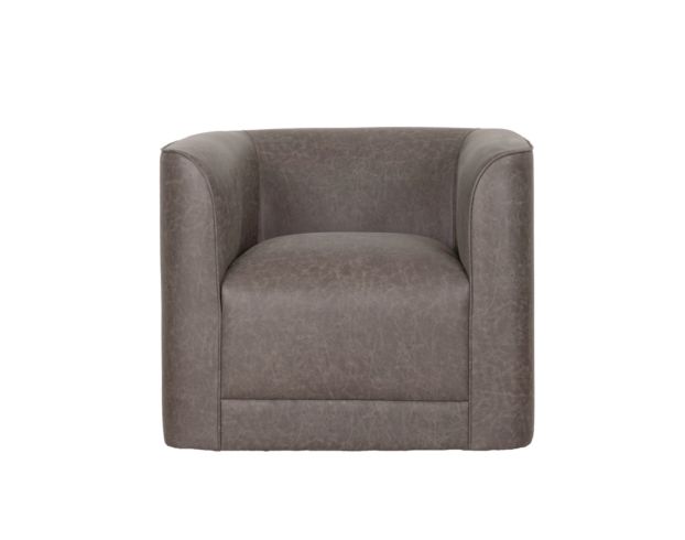 Emerald Home Furniture Whirlaway Stone Gray Swivel Chair large image number 1