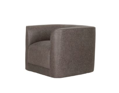 Emerald Home Furniture Whirlaway Stone Gray Swivel Chair