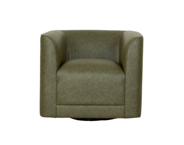 Emerald Home Furniture Whirlaway Olive Green Swivel Chair large image number 1