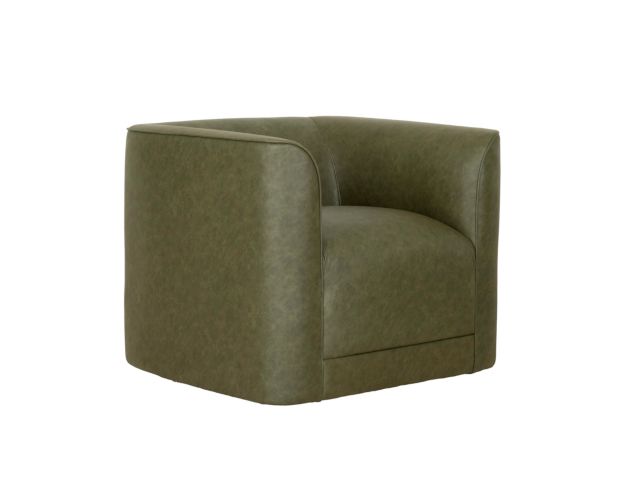 Emerald Home Furniture Whirlaway Olive Green Swivel Chair large image number 5