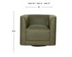 Emerald Home Furniture Whirlaway Olive Green Swivel Chair small image number 8