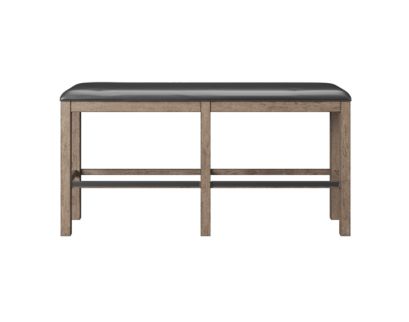 Emerald Home Furniture Benton Pecan Brown Bar Height Bench