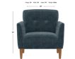 Emerald Home Furniture Jonah Blue Chair small image number 7