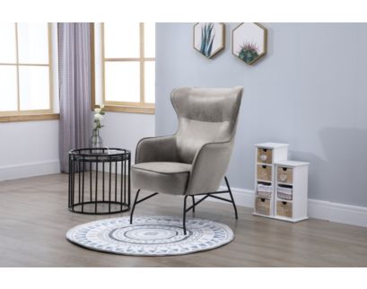 Emerald Home Furniture Franky Charcoal Accent Chair