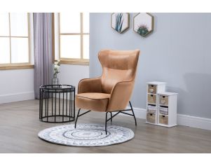 Emerald Home Furniture Franky Saddle Accent Chair