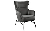Emerald Home Furniture Franky Black Accent Chair