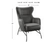 Emerald Home Furniture Franky Black Accent Chair small image number 2