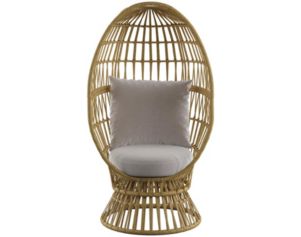 Emerald Home Furniture Austin Wicker Swivel Basket Chair
